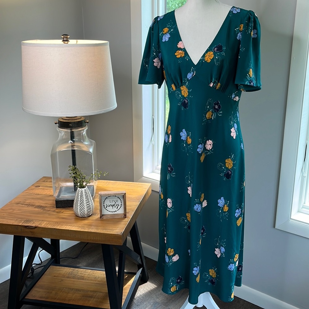 ModCloth Time to Flounce Retro Floral Dress